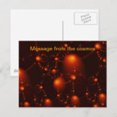 Carte Postale message du cosmos (Devant / Derrière)