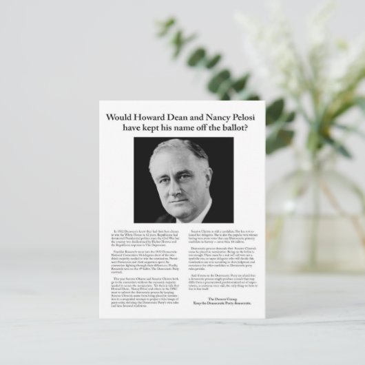 Carte Postale Message du groupe Denver à Chicago (Debout devant)