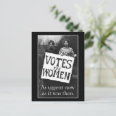 Carte postale Message du Modèle de vote pour les f (Debout devant)