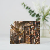 Carte Postale Message pour la boutique (Debout devant)