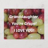 Carte Postale Message pour la petite-fille (Devant)