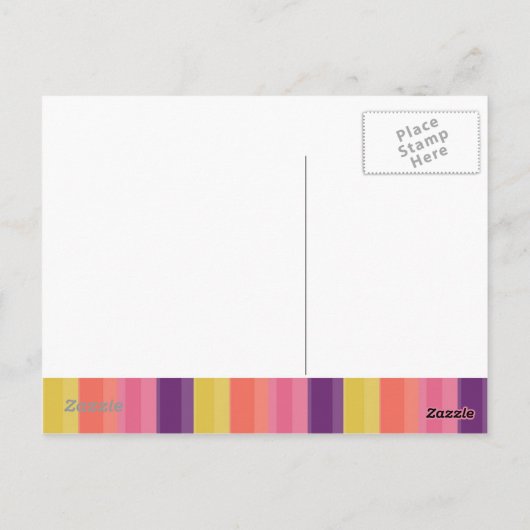 Carte Postale Message simple amusant (Dos)