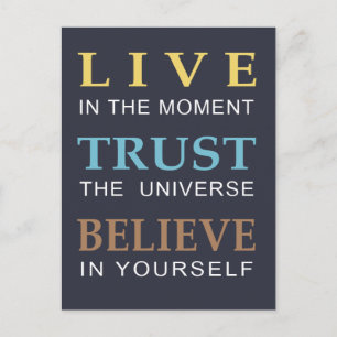 Carte Postale Message spirituel inspirant