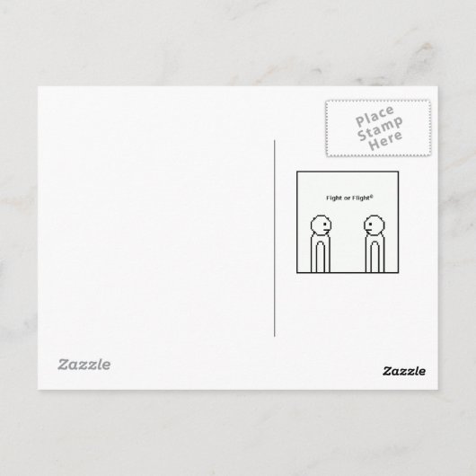 Carte Postale message texte (Dos)