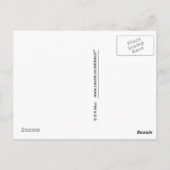 Carte postale - Message texte original (Dos)