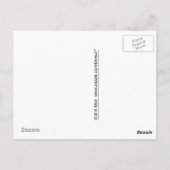 Carte postale - Message texte original (Dos)