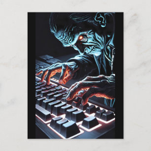 Carte Postale Messager des morts-vivants - Ken Gage Horror Art