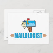 Carte Postale Messagerie amusante (Devant / Derrière)