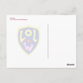 Carte Postale Messagerie fille rose (Dos)