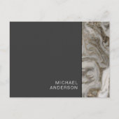 Carte Postale Messagerie professionnelle Black and Marble (Devant)