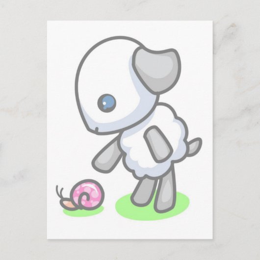 Carte Postale Messagerie Snail Lamby-Pie (Devant)