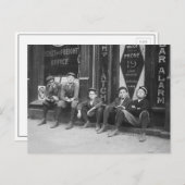 Carte Postale Messagers Telegram, 1910 (Devant / Derrière)