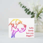 Carte Postale Messages de Grand Danois (Debout devant)