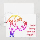 Carte Postale Messages de Grand Danois (Devant / Derrière)