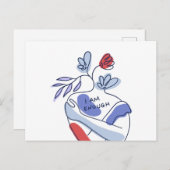 Carte Postale Messages de mouvement de positivité du corps (Devant / Derrière)