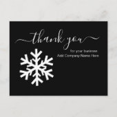 Carte Postale Messages de remerciement de Noël pour les entrepri (Devant)