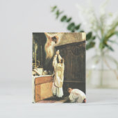 Carte Postale Messe catholique Offrant Prêtre Saint Religieux (Debout devant)