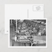 Carte Postale Messerschmitt Bf109 Ligne de production à Regensbu (Devant / Derrière)