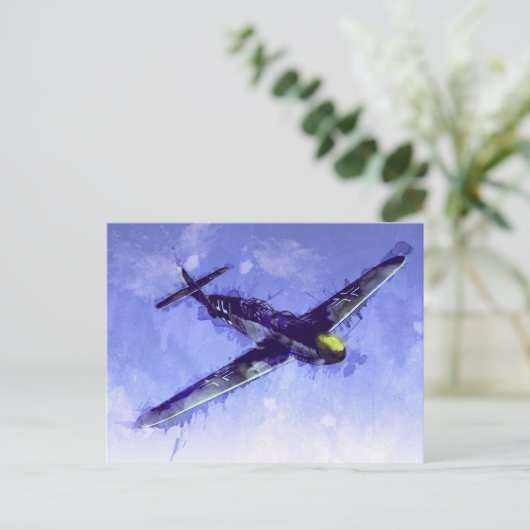 Carte Postale Messerschmitt Bf 109 (Debout devant)