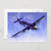 Carte Postale Messerschmitt Bf 109 (Devant / Derrière)