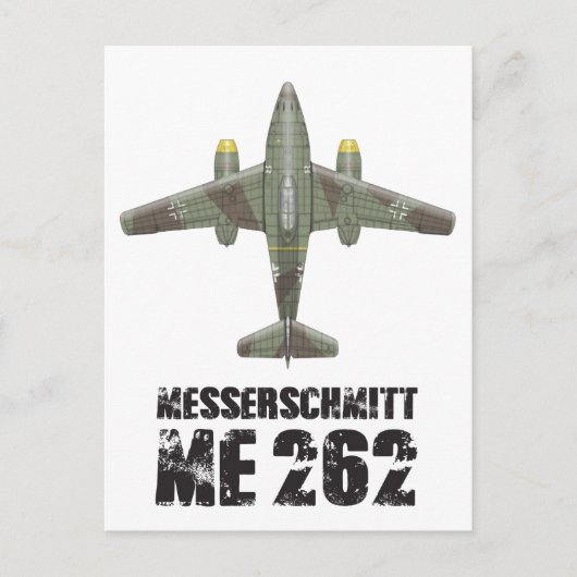 CARTE POSTALE MESSERSCHMITT ME262 SCHWALBE (Devant)