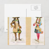 Carte Postale Messieurs de la famille royale (Devant / Derrière)