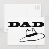 Carte Postale Messieurs papa (Devant / Derrière)