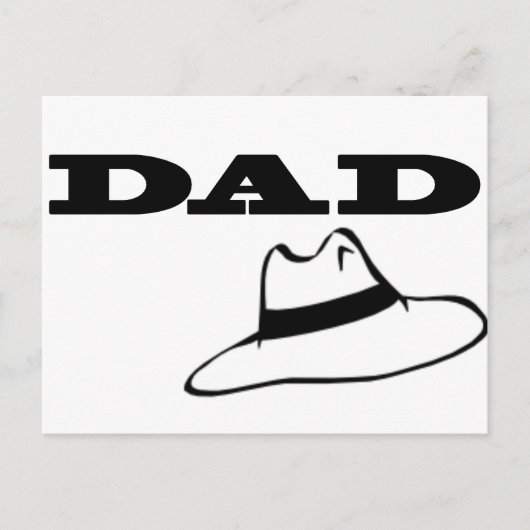 Carte Postale Messieurs papa (Devant)
