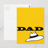 Carte Postale Messieurs papa (Devant / Derrière)