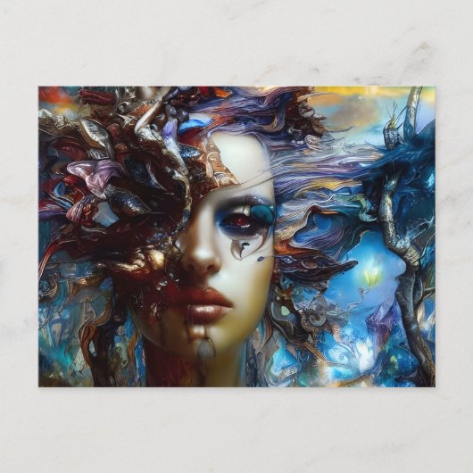 Carte postale Messy Woman (Devant)