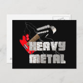 Carte Postale Métal lourd (Devant / Derrière)