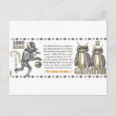 Carte Postale Metal Monkey zodiac né Gemini 1980 (Devant)