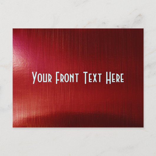 Carte Postale Métallurgie rouge (Devant)