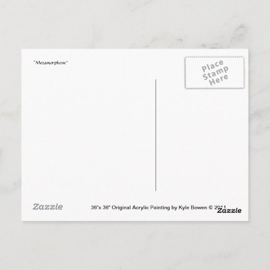Carte Postale Metamorphose (carte postale) (Dos)