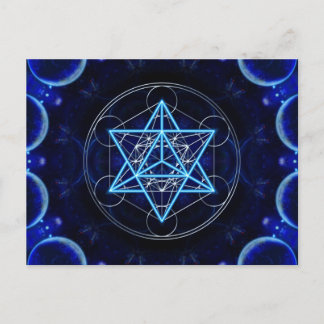 Carte Postale Metatrons Würfel - Merkaba - Stern Tetraeder