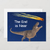 Carte Postale Météor Dinosaur End Est Près De La Catastrophe (Devant / Derrière)