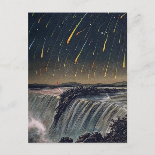 Carte Postale Meteor Storm au-dessus des chutes Niagara, vers 18 (Devant)