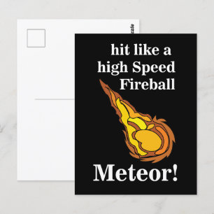 Carte Postale Meteor Tir Star Fireball Meteor
