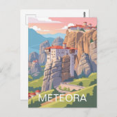 Carte Postale Meteora Greece Travel (Devant / Derrière)