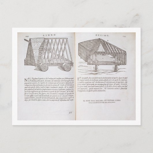 Carte Postale Méthodes de transport des toits préfabriqués jusqu (Devant)