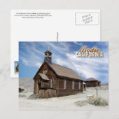 Carte Postale Methodist Church, Bodie Ghost Town, Californie (Devant / Derrière)