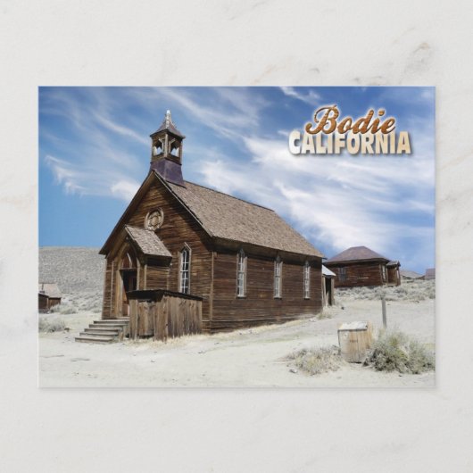 Carte Postale Methodist Church, Bodie Ghost Town, Californie (Devant)