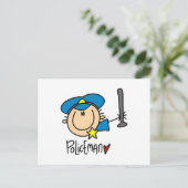 Carte Postale Métier d'agent de police (Debout devant)