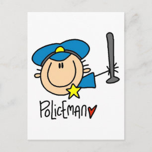 Carte Postale Métier d'agent de police