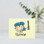 Carte Postale Métier d'agent de police (Debout devant)