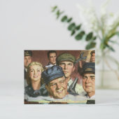 Carte Postale Métiers de l'entreprise, patriotisme patriotique v (Debout devant)