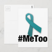 Carte Postale #MeToo Conception avec ruban (Devant / Derrière)