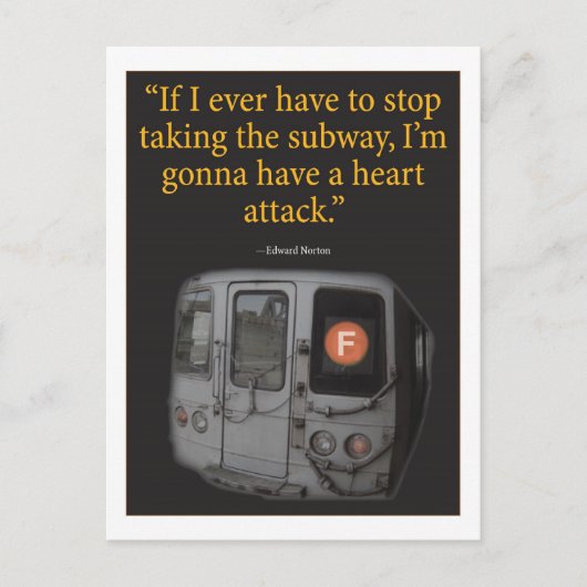 Carte Postale Métro (Devant)