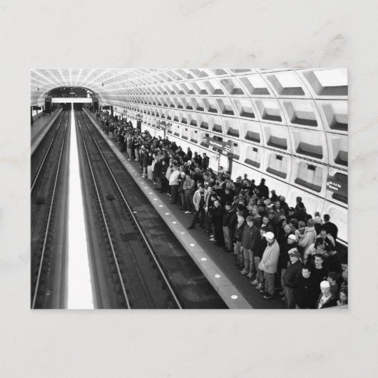 Carte postale Metro B&W (Devant)
