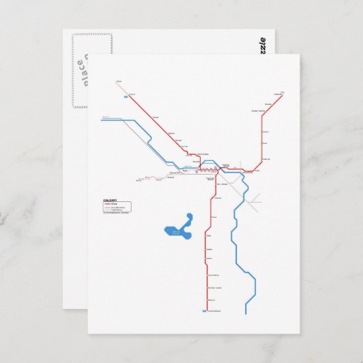 Carte Postale métro Calgary (Devant / Derrière)